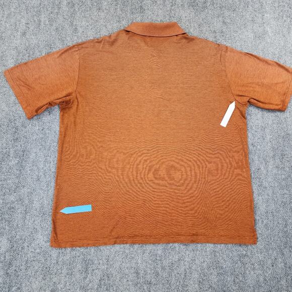 Bugatchi Uomo Shirt Mens XL Orange Polo TPC Scottsdale Golf Egyptian Cotton - Picture 14 of 16